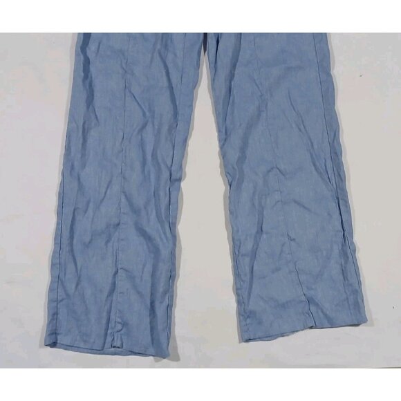 Ann Taylor High Rise Straight Leg Linen Trousers - Picture 3 of 9